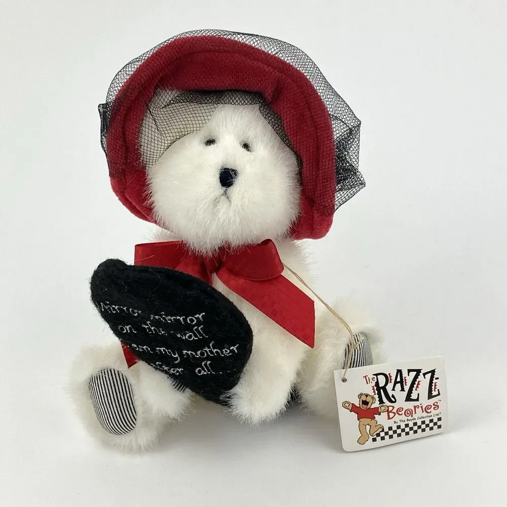 Boyds Razz Bearies “Mummsie” Teddy Bear /w Mirror Mirror on the Wall /w Tags